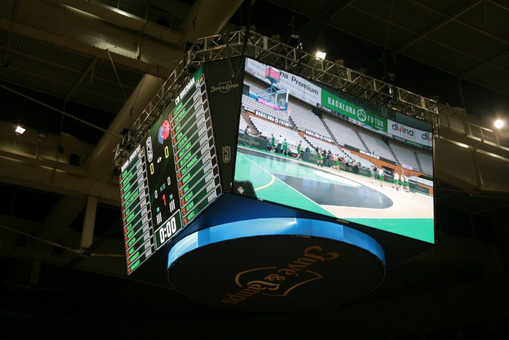pantalla marcador palau olimpic de barcelona